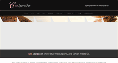 Desktop Screenshot of cutesportsfan.com